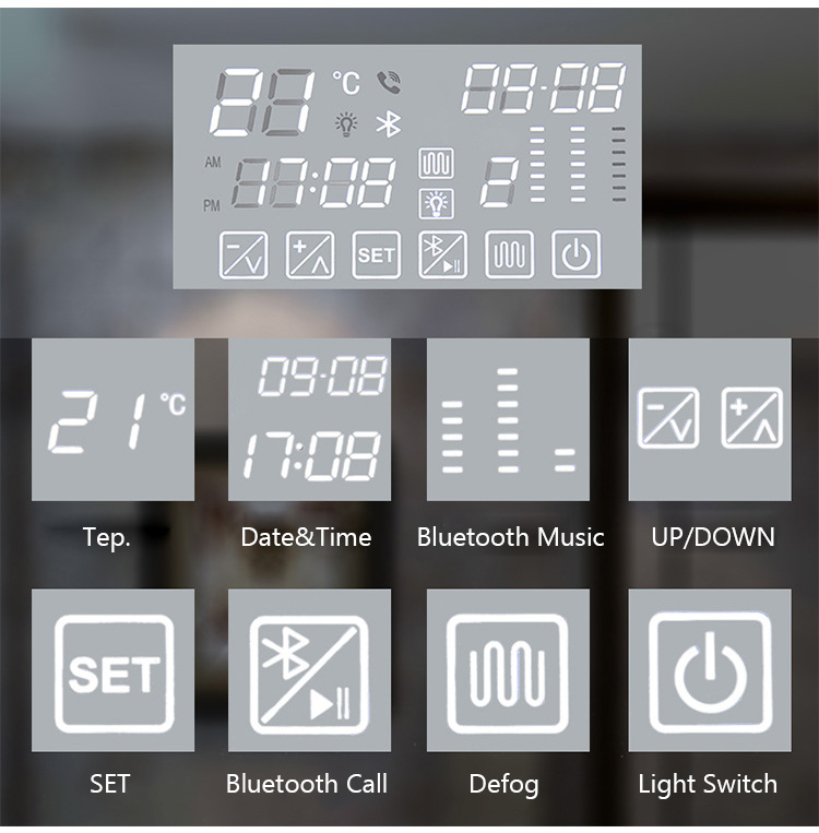 defog mirror ,bluetooth mirror