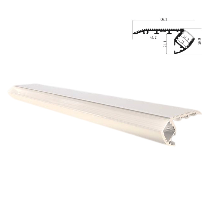 Step installation aluminum profile