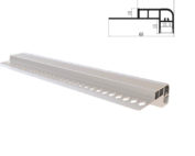 Step installation aluminum profile