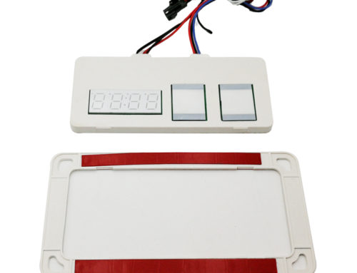 Two keys mirror touch sensor with Time/Temp. defog